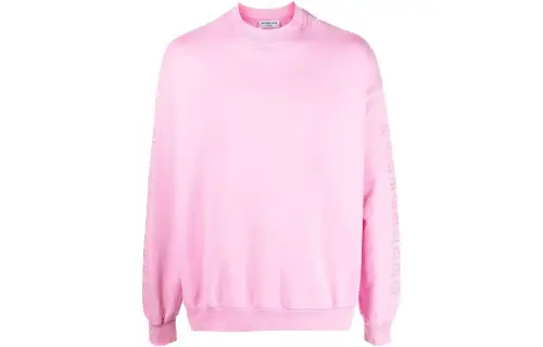 Balenciaga Bb Paris Icon Oversized Sweatshirt Pink