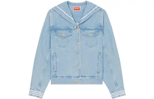 Kenzo Sailor logo-embroidered denim jacket
