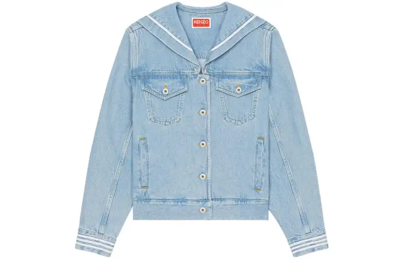 Kenzo Sailor logo-embroidered denim jacket