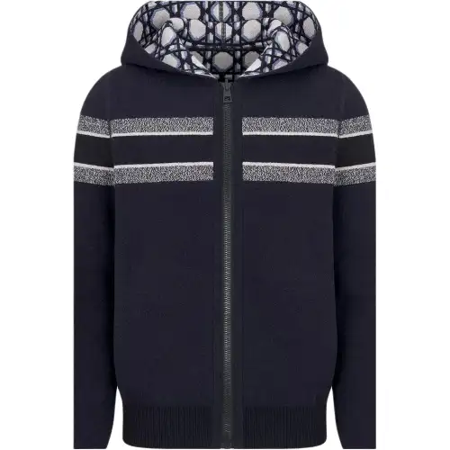 DIOR FW24 Cashmere Sweater Women's Blue