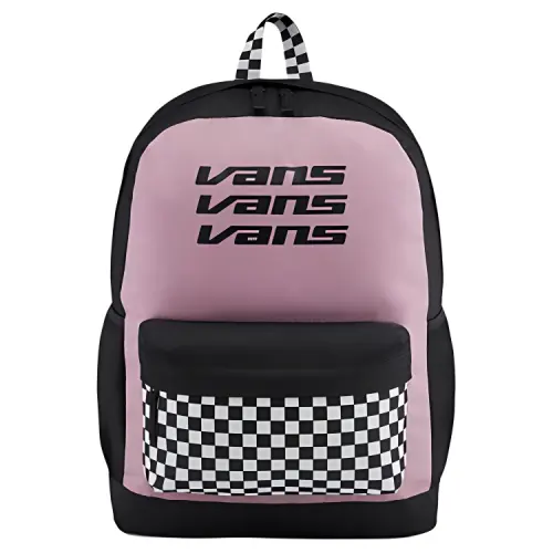 Vans Nylon Fabric Backpack Unisex Black/Pink