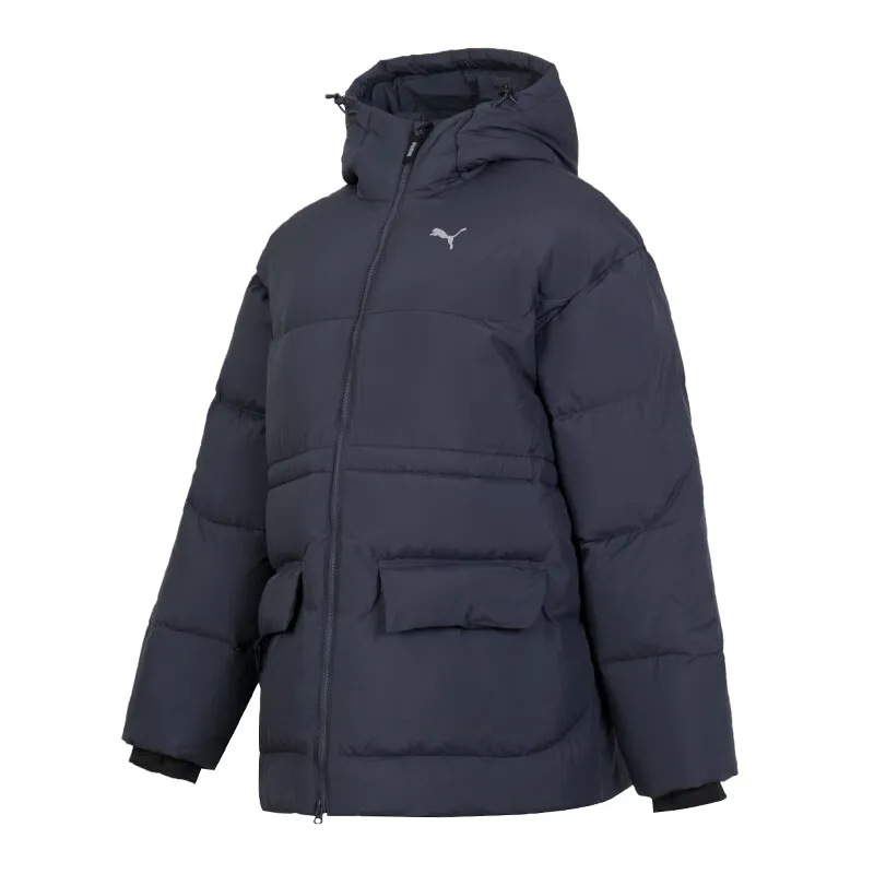 PUMA Down Jackets Women's Dark Gray Hooded (Non-detachable) Moderate Other
