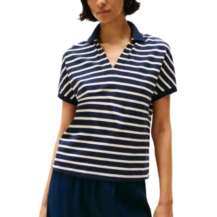 Tommy Hilfiger SS25 Polo Shirt Women's Blue