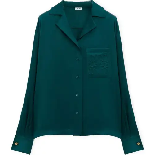 LOEWE Pyjama Blouse 'Dark Green'