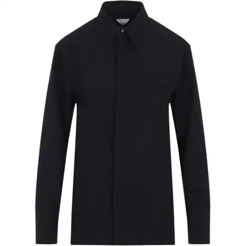 Bottega Veneta Long Sleeved Straight Hem Shirt