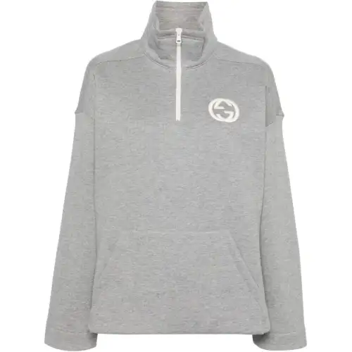 GUCCI Interlocking G Mélange Sweatshirt