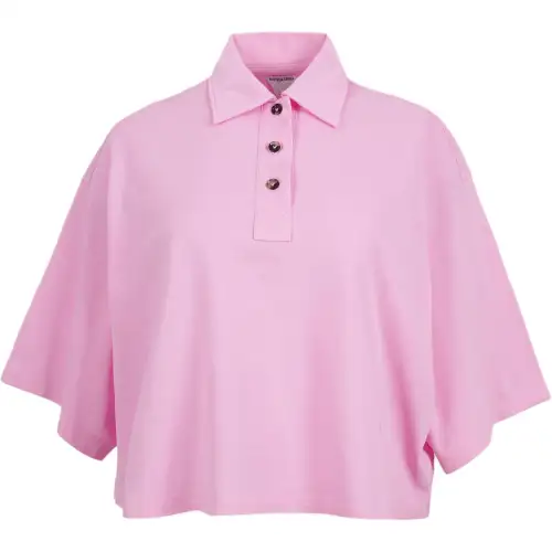 Bottega Veneta Short Sleeved Buttoned Polo Top