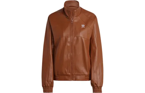 Adidas Originals Trefoil Faux L Jacket Jackets & Coats Women's Japan Version, Brown
