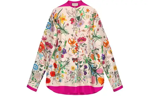GUCCI Shirts Women's Pink Crew Neck Moderate Other