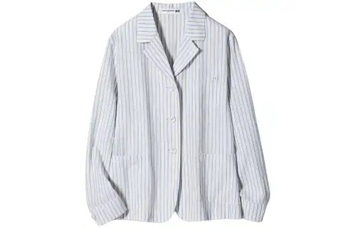 UNIQLO X INES DE LA FRESSANGE UNIQLO X Ines De La Fressange Shirts Women's Light Blue Suit Collar Moderate Other