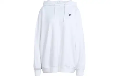 Adidas Originals Trefoil Oversized Hoodie Sweatshirt Women's White