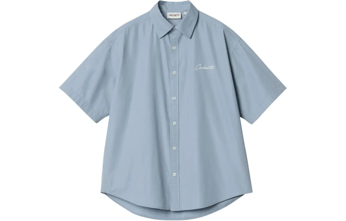 Carhartt WIP SS24 W' S/S Jaxon Shirt Women's Matte Blue