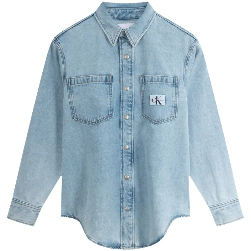 CALVIN KLEIN Shirt Women's Denim Light Blue