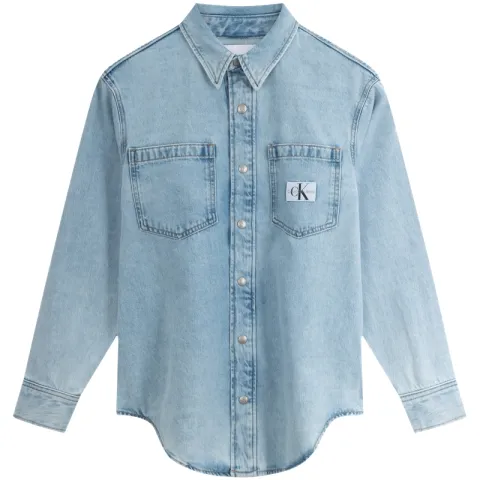 CALVIN KLEIN Shirt Women's Denim Light Blue