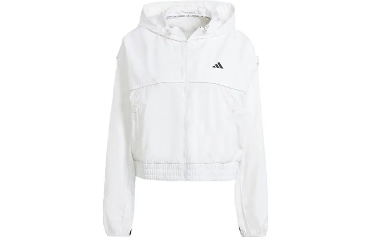 Adidas Jackets Women's White Hooded (Non-detachable) Moderate Other