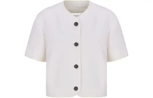 DIOR Cropped Jacket Jackets & Coats Women's White