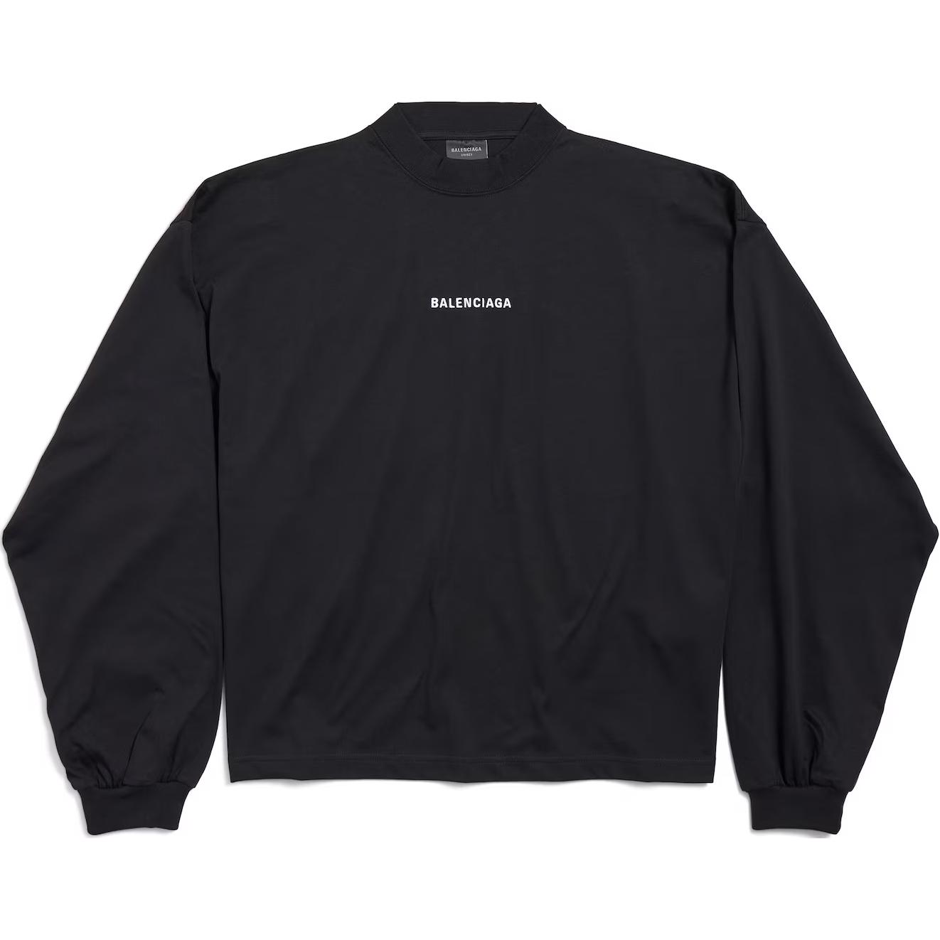 Женская футболка Balenciaga (черная)