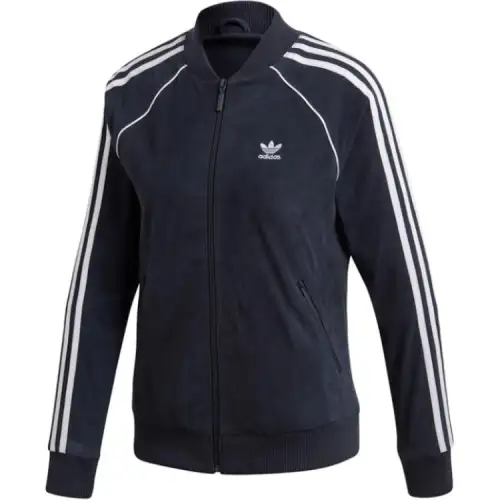Adidas Originals LEATHER SST TT Jacket Women's Blue