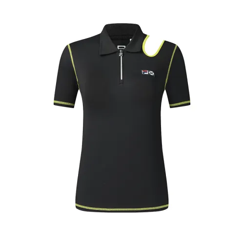FILA ATHLETICS Polo Shirt Women's Pitch Black