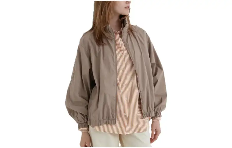 UNIQLO Jackets Women's Roasted Chestnut Brown Detachable Hood Moderate Other