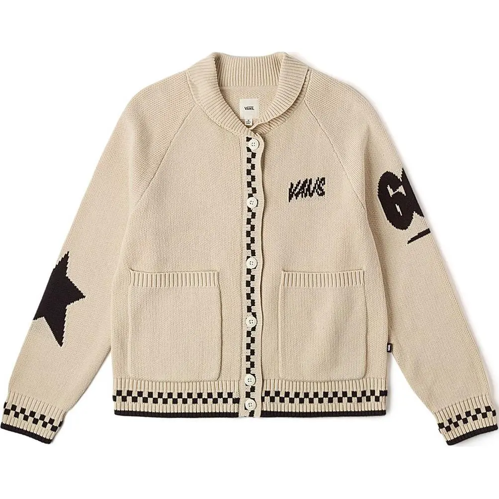 Vans Knitwear Women's Oat Lapel Moderate Straight Fit