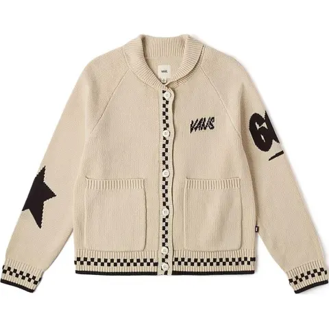 Vans Knitwear Women's Oat Lapel Moderate Straight Fit