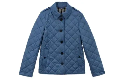 Burberry Jackets Women's Blue Lapel Moderate Other
