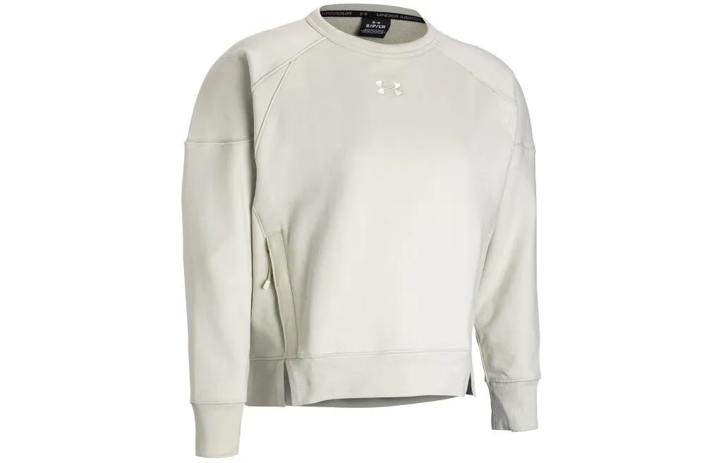 Under Armour Elevated Sweatshirt Women's Pink Silt Gray
