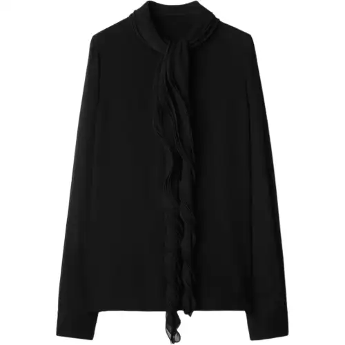 Burberry Ruffled Silk Blouse