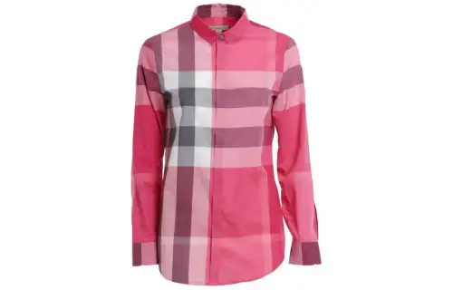 Burberry Shirts Women's Pink Pointed Collar Moderate Other