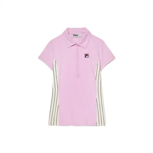 FILA Polo Shirt Women's 586 Pink Diamond/Gardenia