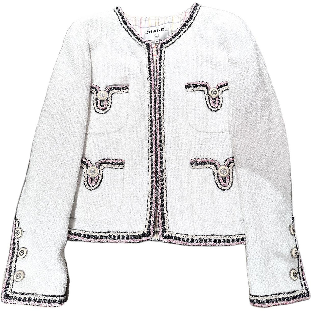 Женская куртка Chanel P62692-V46662-00100 (белая)