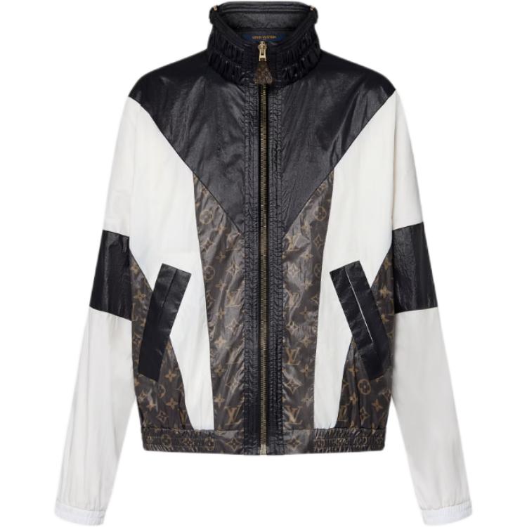 Lv Sporty Color Blocked Zip Up Parka