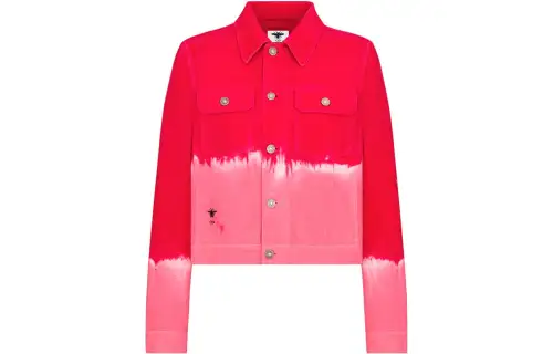 DIOR Jackets Women's Pink Lapel Moderate Other