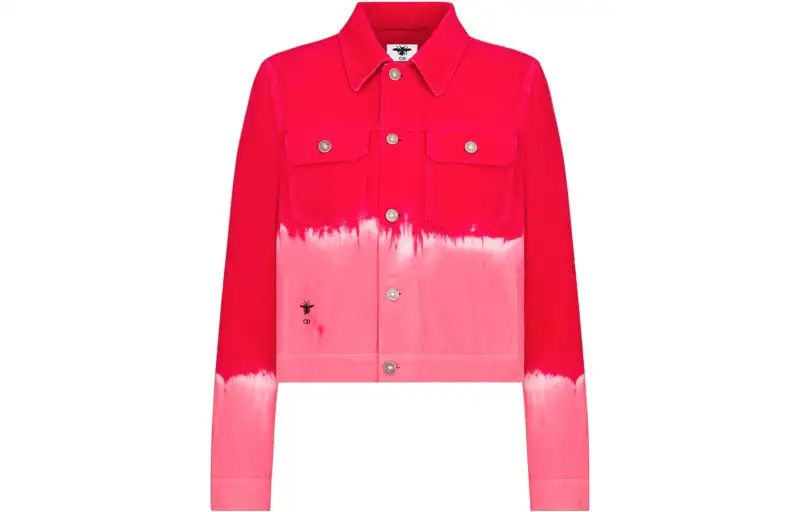 DIOR Jackets Women's Pink Lapel Moderate Other