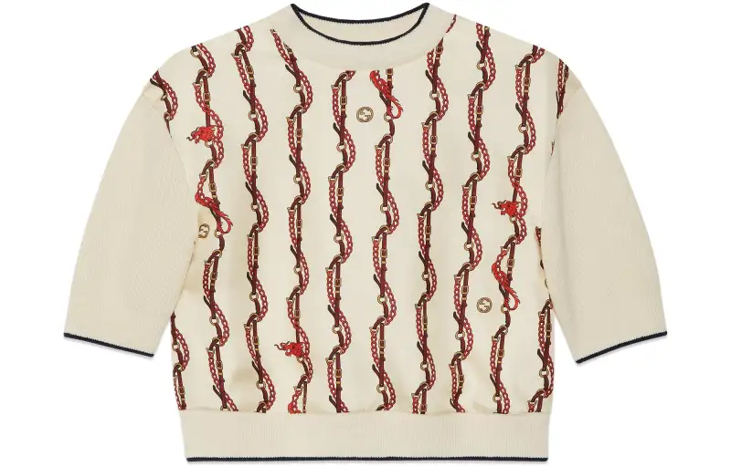 GUCCI Chinese New Year SS24 Knitwear Women's Ivory White