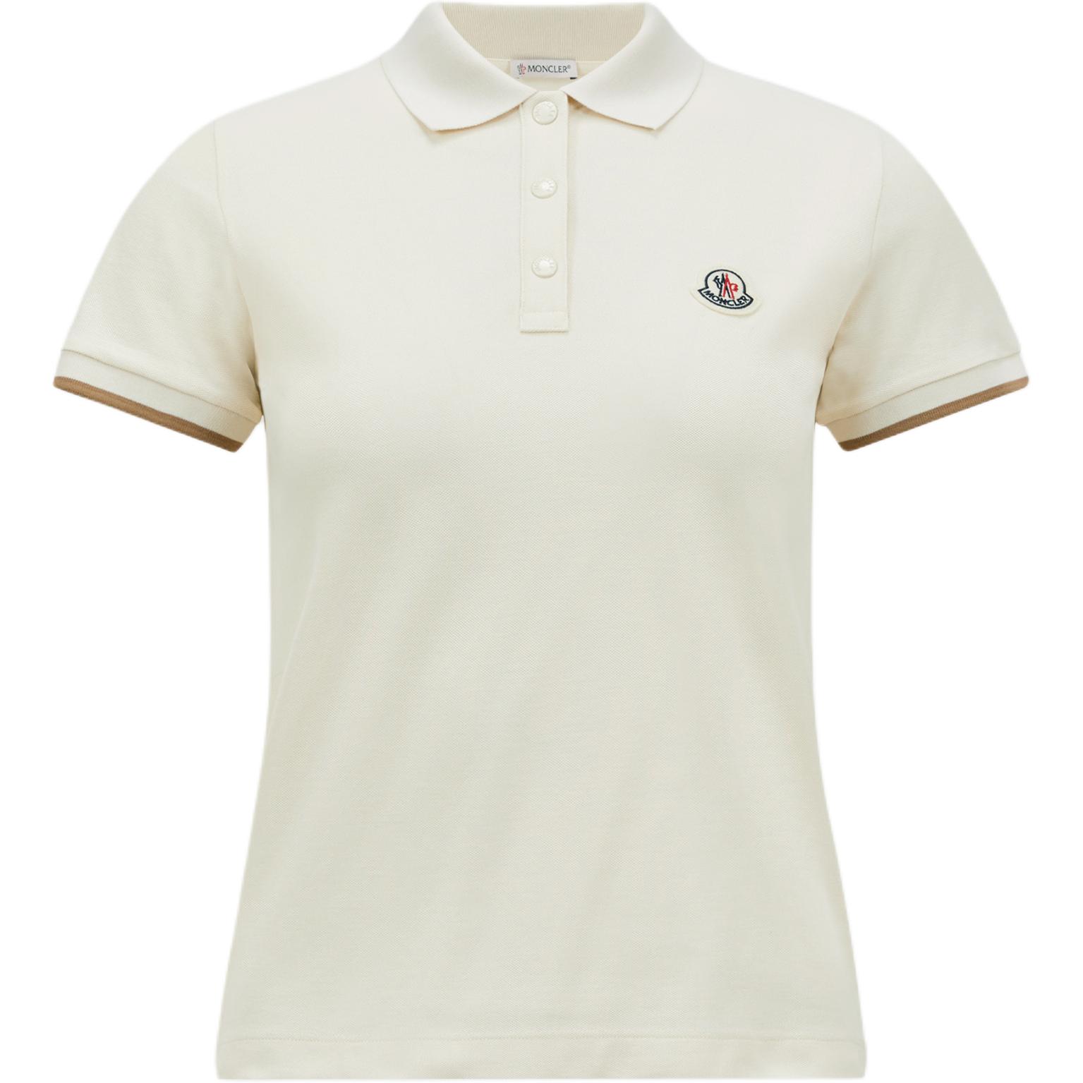 Женская футболка Moncler Polo (белая)