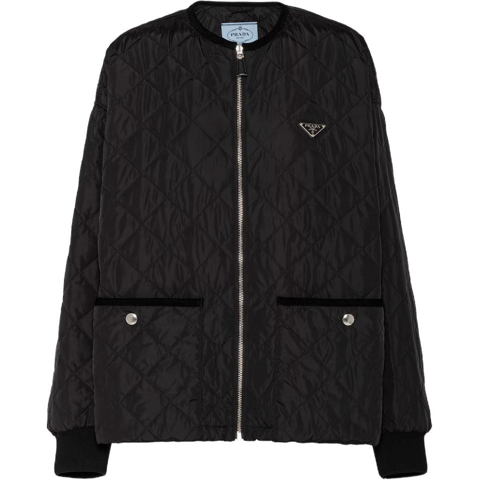 Женская куртка Prada PRADA SS24 Logo (черная)