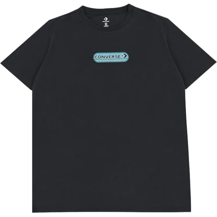 Converse Drop Shoulder Sleeve T Shirt Women's Black