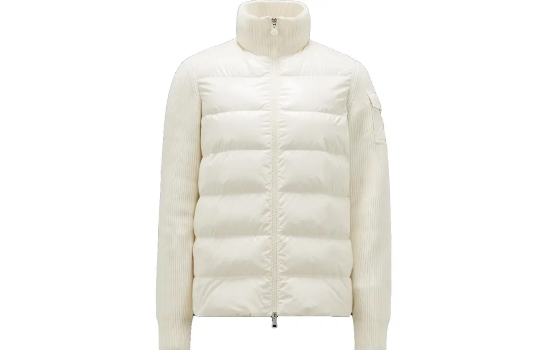 Moncler Knitted panel Puffer Jacket