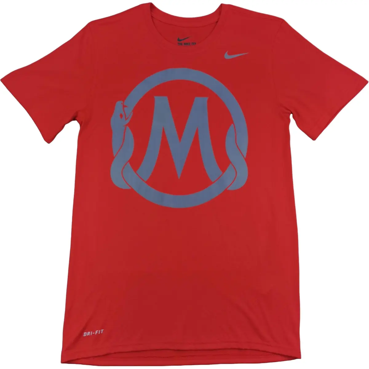 Nike Dri-Fit T-Shirts Men's Red Crew Neck Moderate
