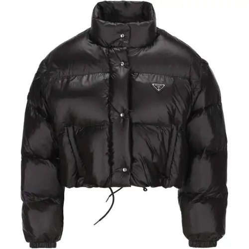Prada Convertible High-Neck Down Jacket