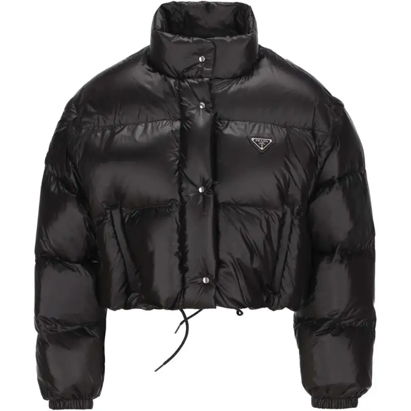 Prada Convertible High-Neck Down Jacket