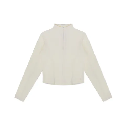 Converse Half Zip Mock Neck Long Sleeve Top