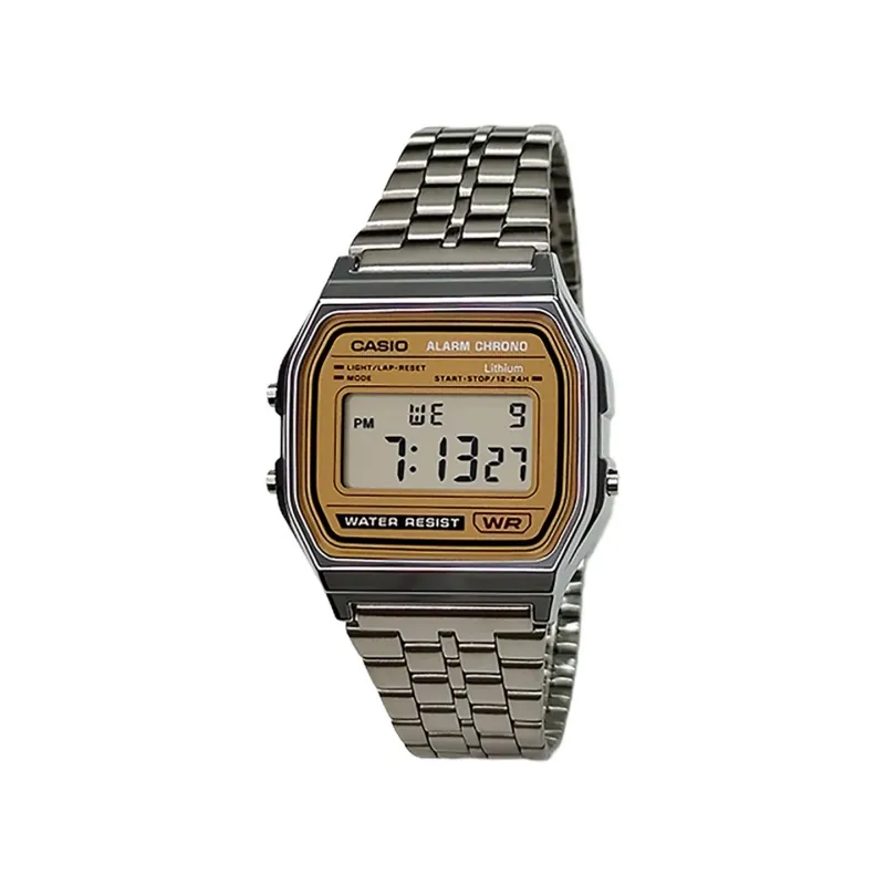 CASIO Custom Collection Quartz Movement Stainless Steel Strap Watch Men's Watches Gold Dial