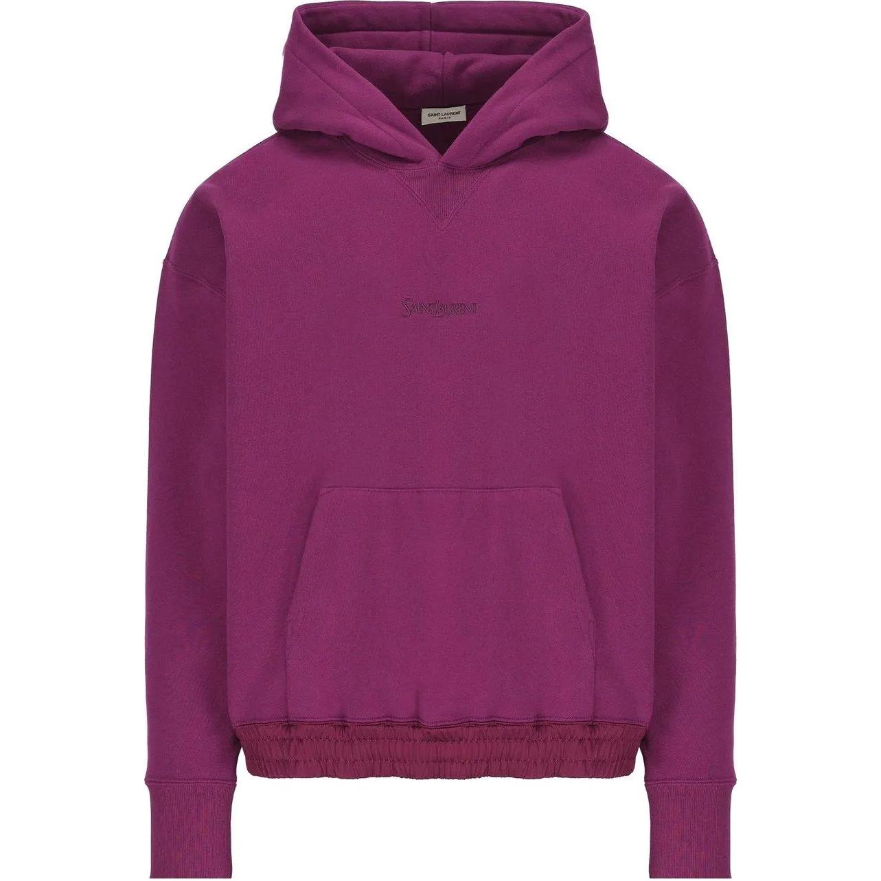 Женское худи SAINT LAURENT (бордовое)
