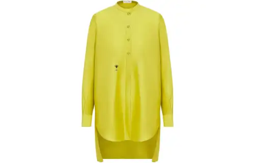 DIOR Shirts Women's Yellow Crew Neck Moderate Shirt