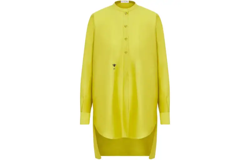 DIOR Shirts Women's Yellow Crew Neck Moderate Shirt