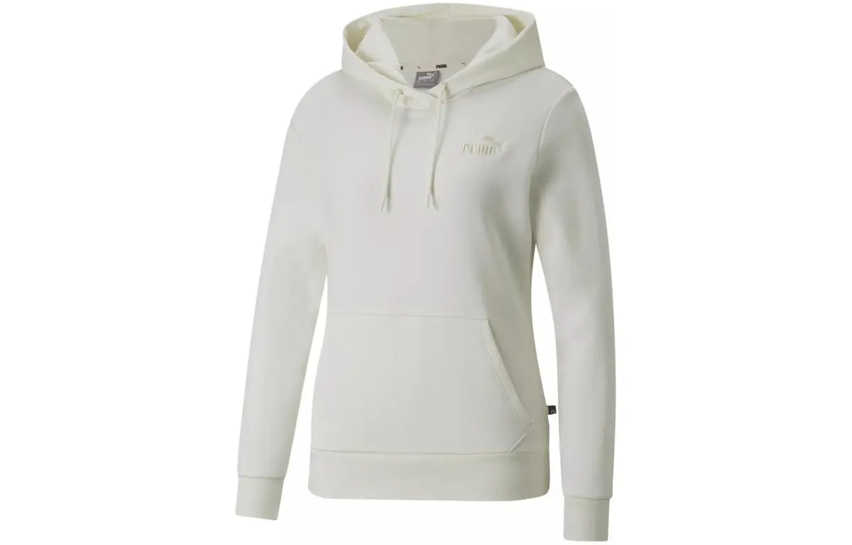 PUMA ESS+EMBROIDERY HOODIE FL NO COLOR Sweatshirt Women's White