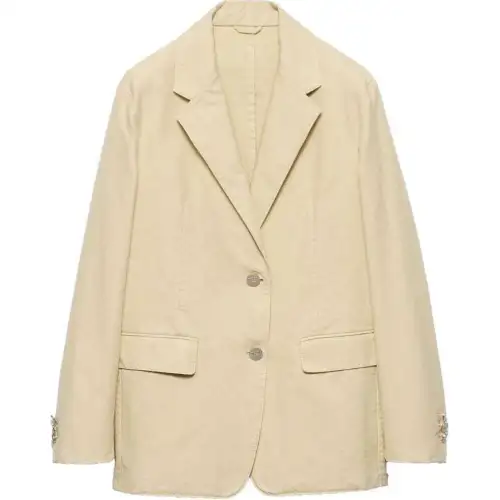 PRADA Single breasted Old Canvas Blazer